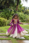 KA 5036 Kora Cotton Navaratri Special Mom Daughter Lehenga Choli Wholesale Shop In Surat